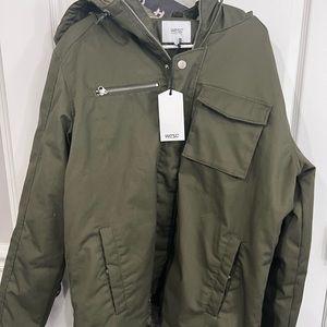 WESC The Field water repellent Jacket OLIVE size Large